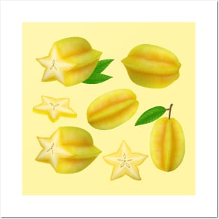 Carambola (Star fruit) Posters and Art